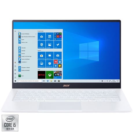 Laptop Acer Swift 5 SF514-54T, 14" FHD, IPS touch panel, Intel Core i5-1035G1, RAM 8 GB LPDDR4, SSD 512 GB, Windows 10 Home 64-bit