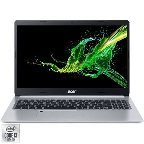 Laptop Acer Aspire 5 A515-55, 15.6" FHD, LED LCD, Intel Core i3-1005G1, RAM 4 GB DDR4, SSD 256 GB, Boot-up Linux