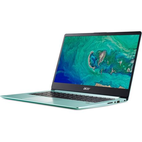 Laptop Acer Swift 1 SF114-32-P4DU, 14" FHD IPS, Intel Pentium N5000, RAM 4GB DDR4, SSD 128GB, Bootable Linux, Aqua Green