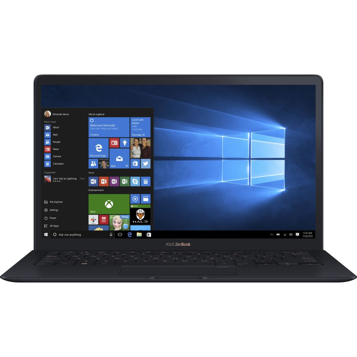 Laptop ASUS ZenBook S UX391FA-AH010R, 13.3" FHD Anti- Glare, Intel Core i7-8565U, RAM 16GB, SSD 512GB, Windows 10 Professional