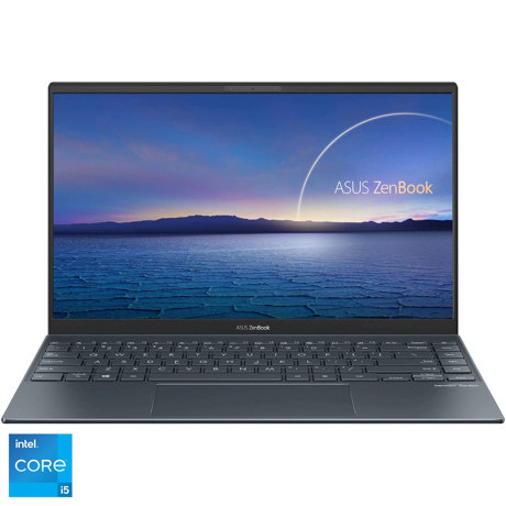 UltraBook ASUS ZenBook 14 UX425EA-BM048, 14" FHD (1920X1080), Anti glare IPS, Intel Core i5-1135G7, RAM 8GB LPDDR4X, SSD 512 GB, Fara OS