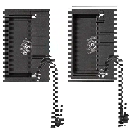 Set promotional Alveus Chiuveta ROCK 30 Carbon + Baterie Nela carbon