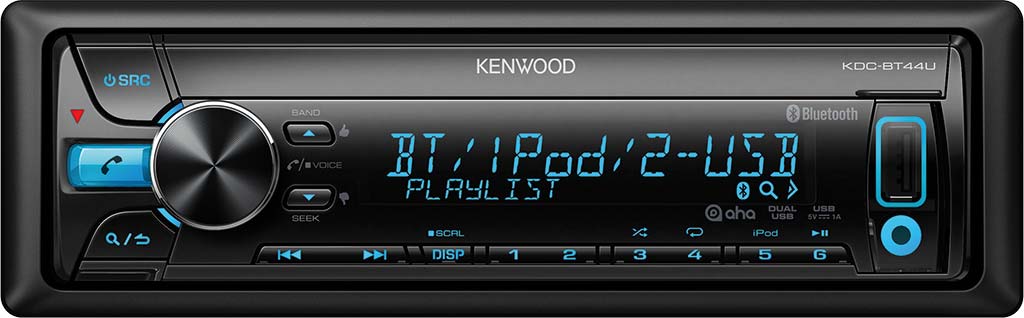 Player auto Kenwood KDC-BT440U, CD, MP3, Bluetooth, USB, AUX, iPod, 4x50W