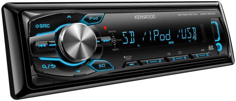 Player auto Kenwood KMM-361SD, MP3, USB, AUX, SD, 4x50W