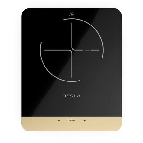 Plita portabila cu inductie Tesla IC401B, 2000W, 25x25cm, 8 niveluri putere, Negru