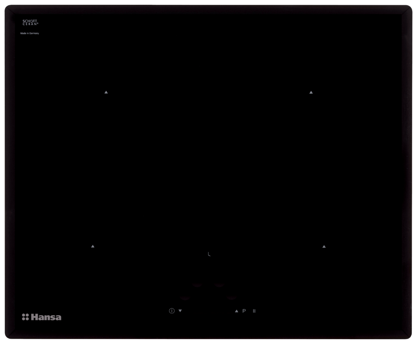 Plita Hansa BHI69307, 4 zone de gatit, Inductie, Functie Booster, Comenzi cu senzori, Timer, Negru