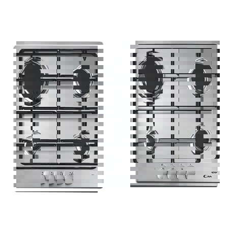 Plita incorporabila Candy CPG 64 SPX, 4 arzatoare gaz, Aprindere electronica, Valva de siguranta, 60 cm, Inox 33801206