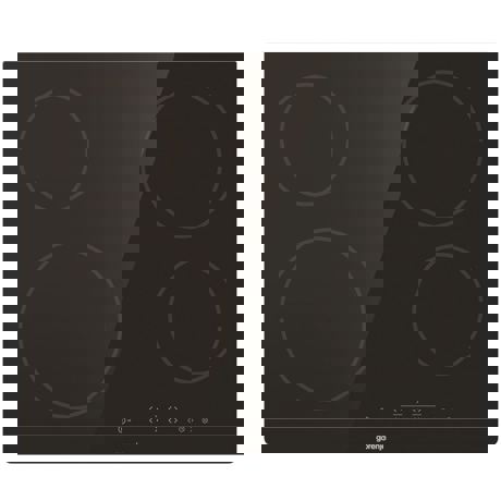 Plita incorporabila Gorenje ECT641BSC, Vitroceramica, 60 cm, 4 zone electrice, Touch Control, Timer, Neagra 730602