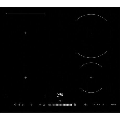 Plita incorporabila Beko HII64500FHT, Inductie, 4 zone de gatit, Booster, 19 trepte de putere, Timer, Negru