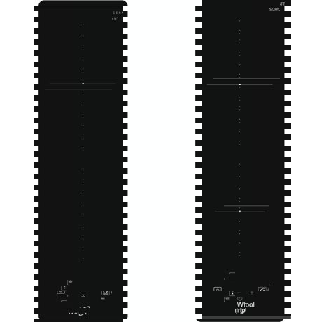 Plita incorporabila Whirlpool WSQ0530NE, Inductie, 2 Zone de gatit, Touch Control, Detectare vase, Blocare acces copii, 30 cm, Sticla neagra