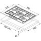 Plita incorporabila Franke FHTL 755 4G TC C 106.0540.668
