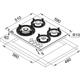 Plita incorporabila Franke FHMF 604 3G DC C 106.0541.746