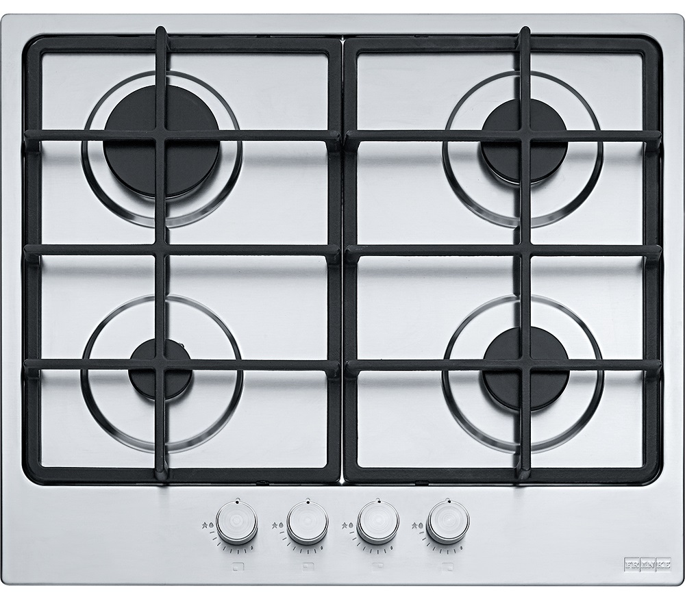Plita incorporabila Franke Smart FHSM 604 4G XS C 106.0554.390, Gaz, 4 arzatoare, Aprindere electrica integrata, Dispozitiv de siguranta, Gratare de fonta, Latime 59 cm, Inox satinat