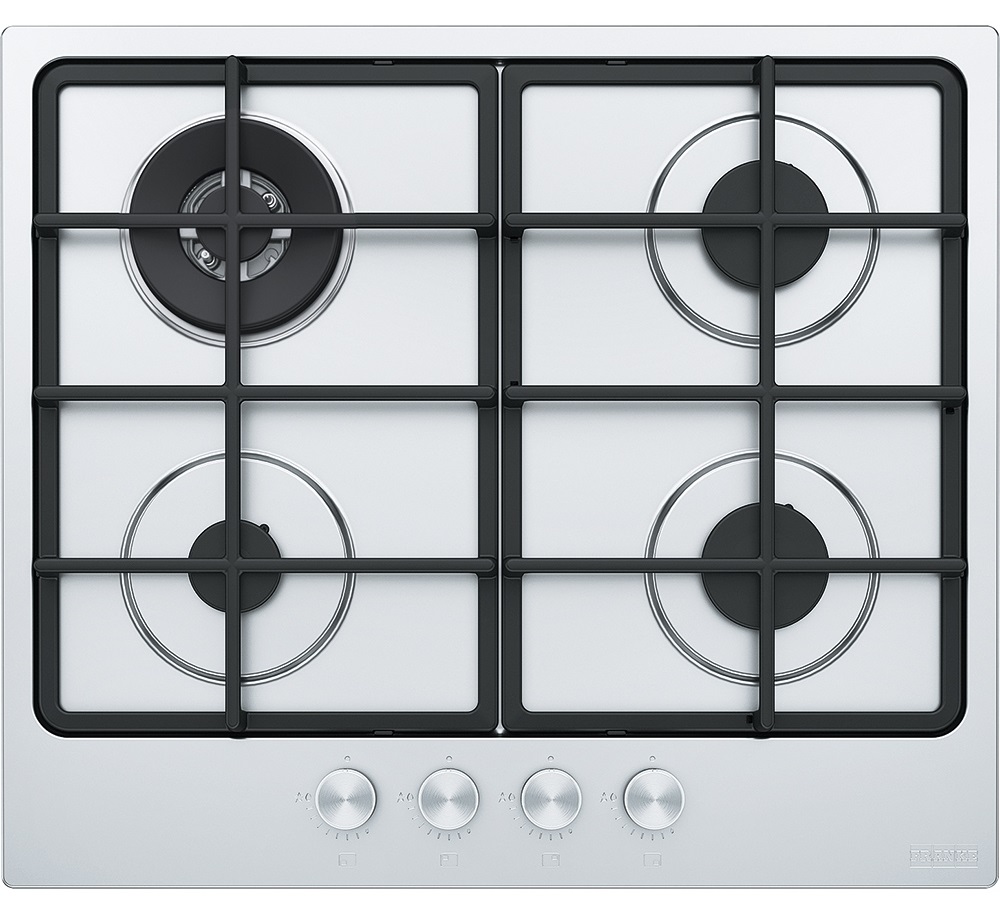 Plita incorporabila Franke Smart FHSM 604 3G DC XS C 106.0554.391, Gaz, 4 arzatoare, Arzator dubla coroana, Aprindere electrica integrata, Dispozitiv de siguranta, Gratare de fonta, Latime 59 cm, Inox satinat