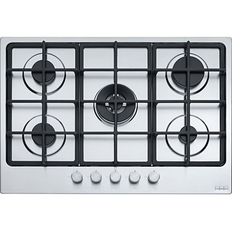Plita incorporabila Franke Smart FHSM 755 4G DC XS C 106.0554.394, Gaz, 5 arzatoare, Arzator dubla coroana, Aprindere electrica integrata, Dispozitiv de siguranta, Gratare de fonta, Latime 73 cm, Inox satinat