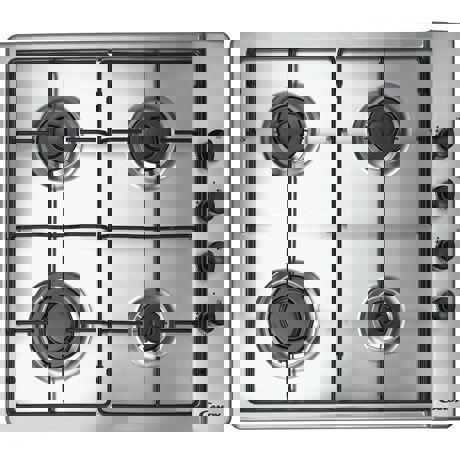 Plita incorporabila Candy CLG 64 SPX MX, 4 arzatoare gaz, 60 cm, Inox 33800972