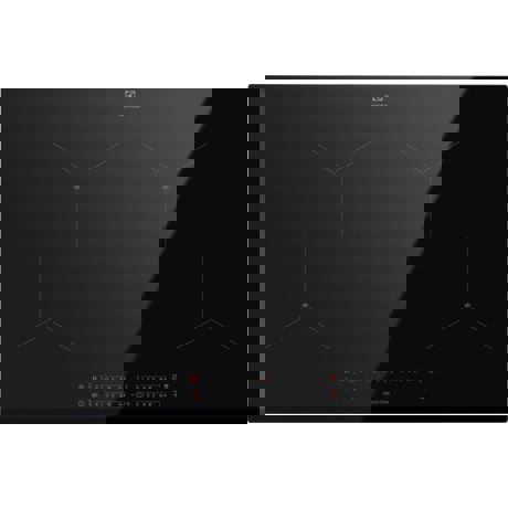 Plita incorporabila cu inductie Electrolux EIS824, 4 zone de gatit, Conexiune Hob2Hood, Siguranta copii, 80 cm, Sticla neagra
