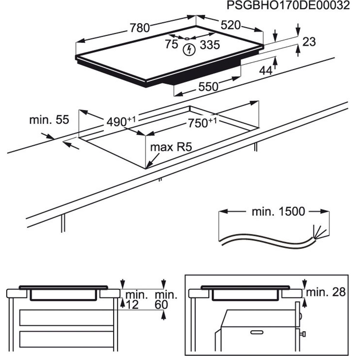 Plita incorporabila Electrolux EIV835