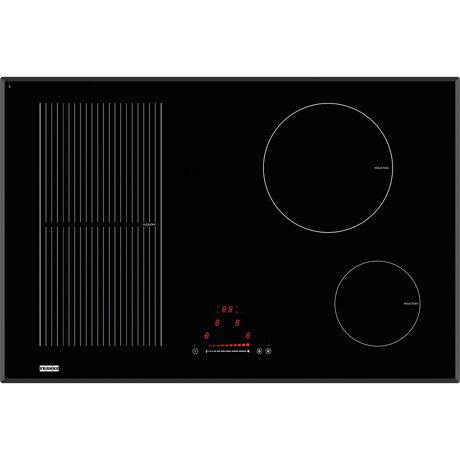 Plita incorporabila Franke Crystal FH 774 2I 1 FLEXI T PWL, 4 zone inductie (1 Flexi), 78 x 52 cm, Touch Control, Sticla neagra