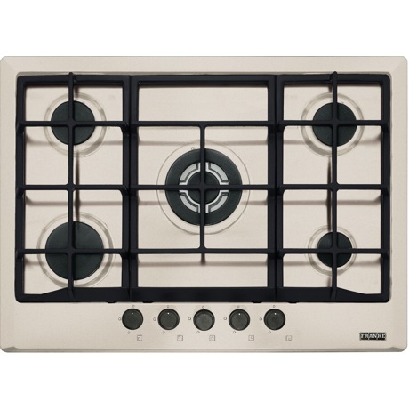 Plita incorporabila Franke Multi Cooking 700 FHM 705 4G TC SH C , 5 arzatoare gaz, 70 cm, Fonta, Sahara