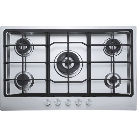 Plita incorporabila Franke Neptune FHNE 805 4G TC XS C , 5 arzatoare gaz, Fonta, 80 cm, Inox