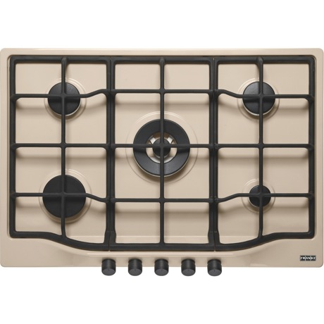Plita incorporabila Franke Trend Line 750 FHTL 755 4G TC OA C , 5 arzatoare gaz, 75 cm, Gratare fonta, Avena