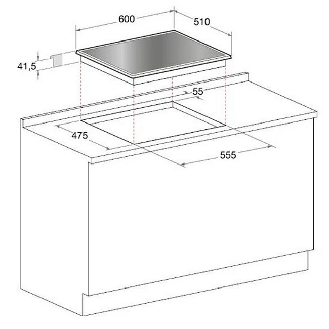 Plita incorporabila Hotpoint Ariston FTGHG 641 D/HA(BK)