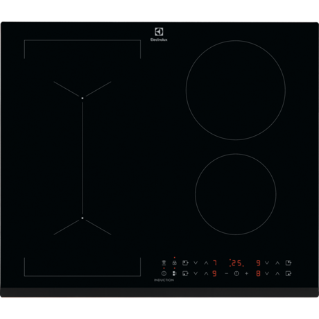 Plita incorporabila Electrolux LIV63431BK, Inductie, 4 zone de gatit, Control touch, Functie punte, Booster, Timer electronic, Child lock, Latime 60 cm, Negru