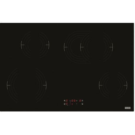 Plita incorporabila Franke FRSM 704 C TOD BK, Electrica, 4 zone de gatit, Timer, Blocare comenzi, Touch control, 77 cm, Negru, 108.0669.471