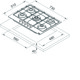 Plita incorporabila Franke FHSM 755 4G DC ON E 106.0670.111