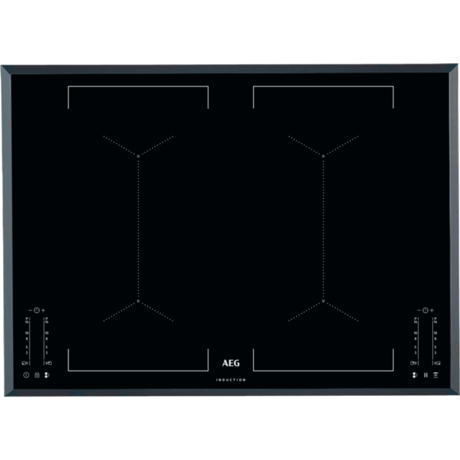 Plita incorporabila AEG IKE74451FB, Inductie, 4 arzatoare, 74 cm, sticla neagra