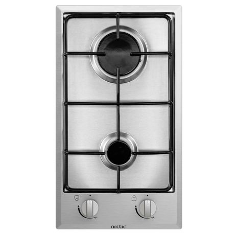 Plita incorporabila Domino Arctic ARDCG32210SX, 2 zone gaz, aprindere integrata, inox