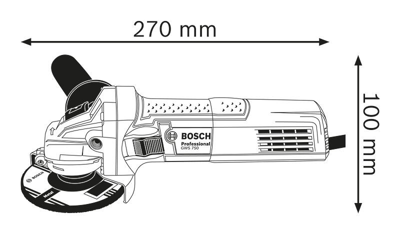 Polizor unghiular Bosch Professional 0601394000