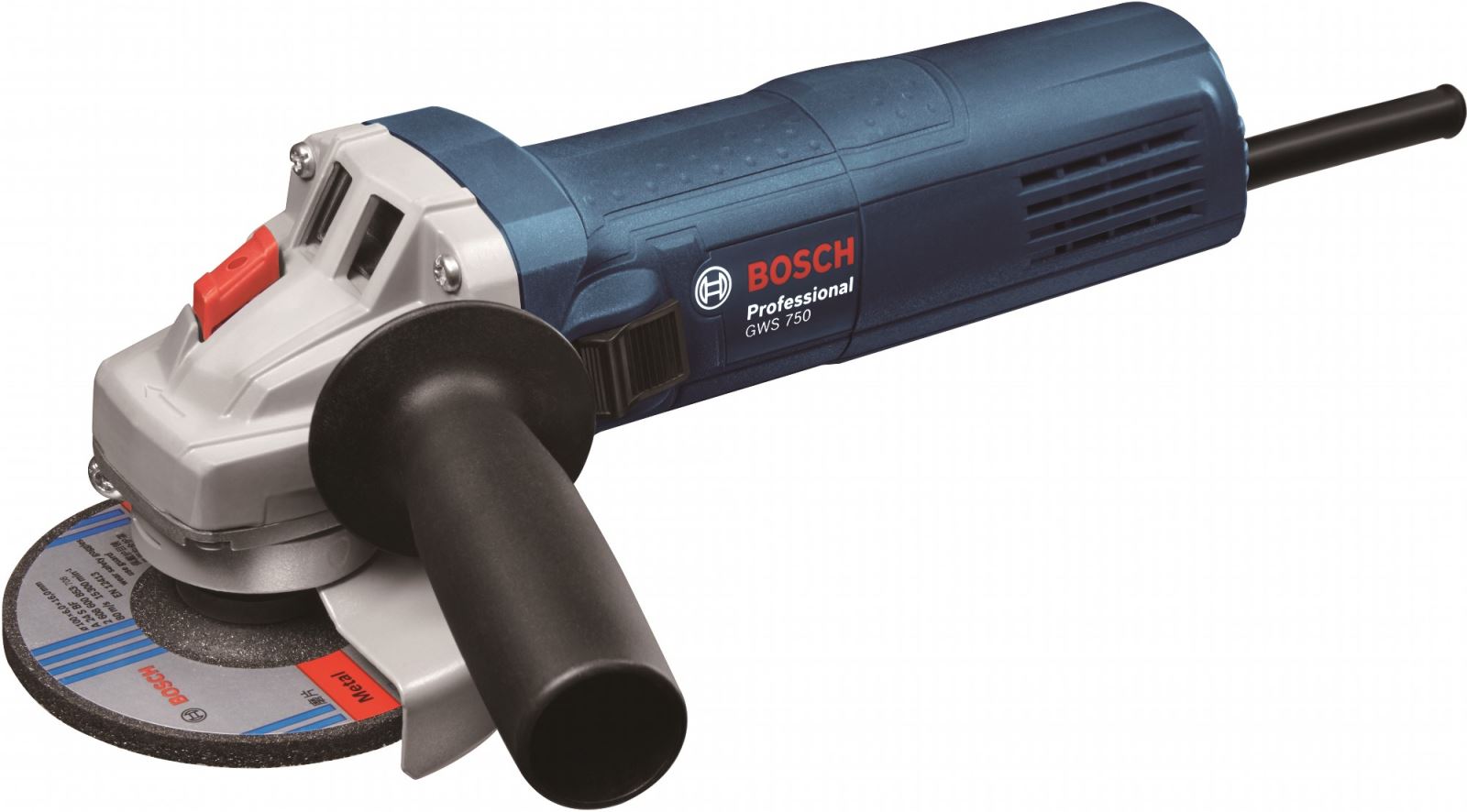 Polizor unghiular Bosch Professional GWS 750-125, 750 W, 11.000 rpm, Diametru disc 125 mm, Albastru, 0601394001