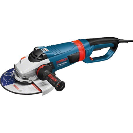 Polizor unghiular Bosch Professional GWS 26-230 LVI, 2600W, 6500 rpm, Diametru disc 230 mm, Maner suplimentar, Albastru, 0601895F04