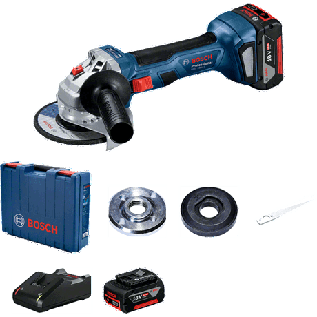 Polizor unghiular Bosch Professional GWS 180-LI, 18 V, 11000 rpm, Diametru disc 125 mm, Albastru, 06019H9021