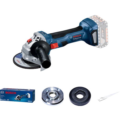 Polizor unghiular Bosch Professional GWS 180-LI, 18 V, 11.000 rpm, Diametru disc 115 mm, Fara acumulator si incarcator, Albastru, 06019H9022