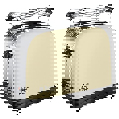 Prajitor de paine Russell Hobbs 23334-56, 1670W, 2 felii, Functie Lift and Look, Crem