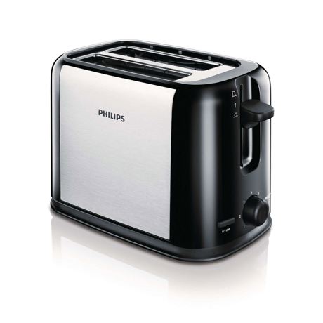 Prajitor de paine Philips HD2586/20, 950 W, Negru/Argintiu