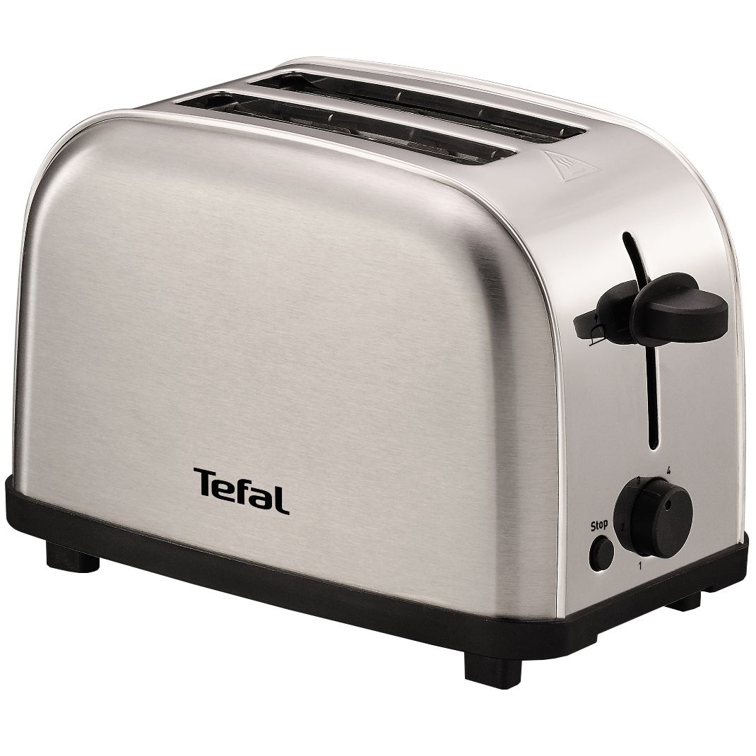 Prajitor de paine Tefal TT330D30, 700 W, 2 felii, 6 niveluri de rumenire, Inox