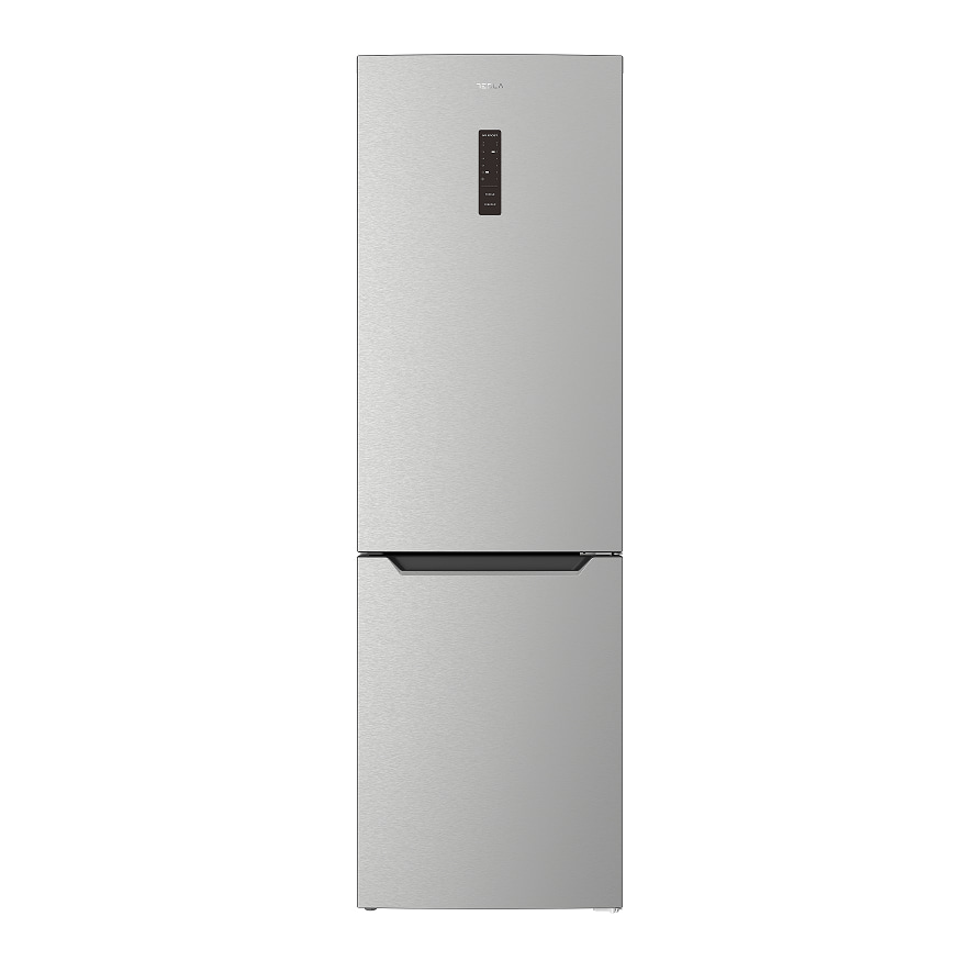 Combina frigorifica Tesla RC3400FHX, No Frost, 338L, Control electronic, Sertare fructe/legume, H195 cm, Inox