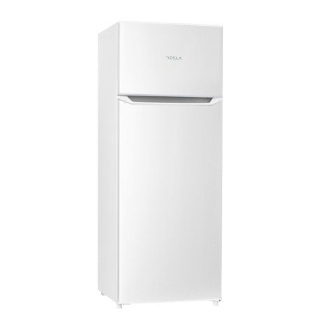 Frigider cu doua usi Tesla RD2100H, Static, 212L, Control mecanic, Usa reversibila, H143 cm, Alb