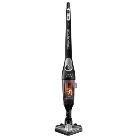 Aspirator vertical Rowenta Air Force Extreme RH8776WP, 24V, 0.5L, Cap Ultra Slim Delta, 3 setari de viteza, Negru