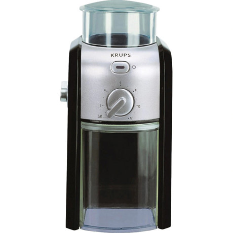 Râşniţă de cafea Krups GVX242, 100 W, Sistem de siguranta, Lama inox, Setare grad macinare, Negru