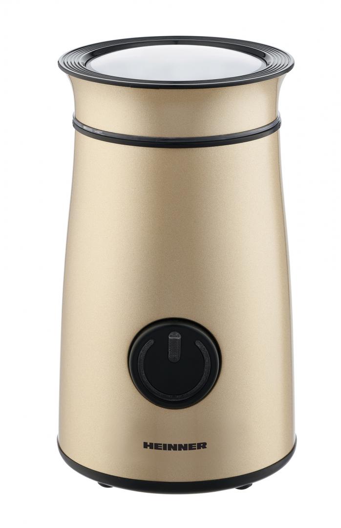 Rasnita Heinner LonGold HCG-150IXGD, 150 W, 50g, Interior inox, Indicator LED, Auriu
