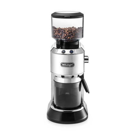 Râşniţă de cafea DeLonghi KG.520.M, 150 W, 350 g, Reglare grad macinare, Negru/Argintiu