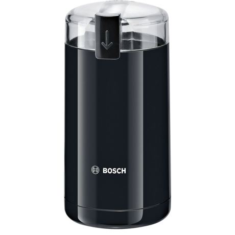 Rasnita de cafea Bosch TSM6A013B, 180 W, 75 g, Cutit inox, Sistem siguranta, Viteza macinare fina 150 g/min., Negru