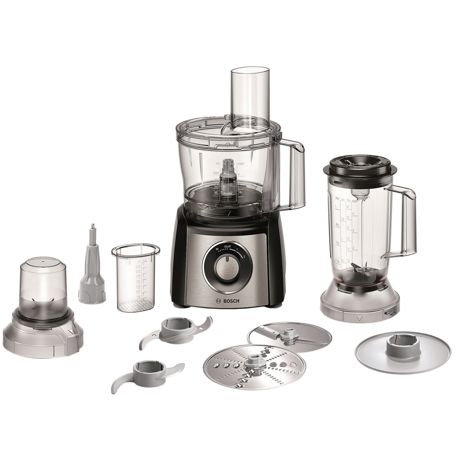 Robot de bucatarie Bosch MCM3501M, 800 W, Blender 1 l, Bol 2.3 l, Negru / Inox