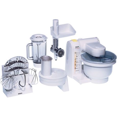 Robot de bucatarie Bosch MUM4655EU, 550 W, Blender 1 l, Tocator, Alb