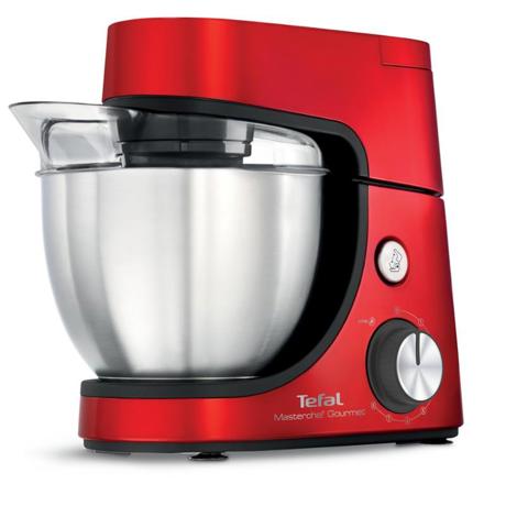 Robot de bucătărie TEFAL Masterchef Gourmet QB515G38, 1100 W, Bol 4,6 L, Blender 1.5 L, Accesorii patiserie, Rosu